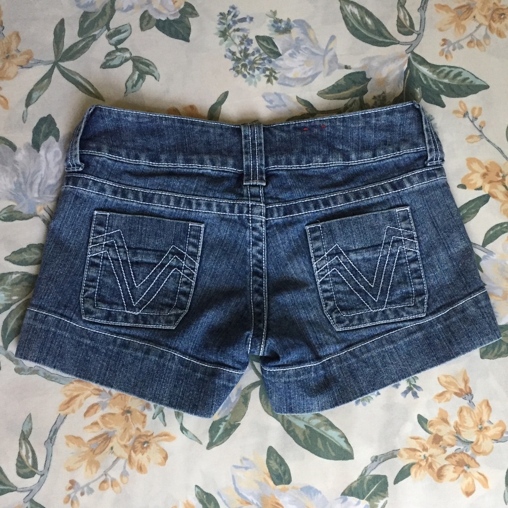 Double Button Mossimo Jean Shorts